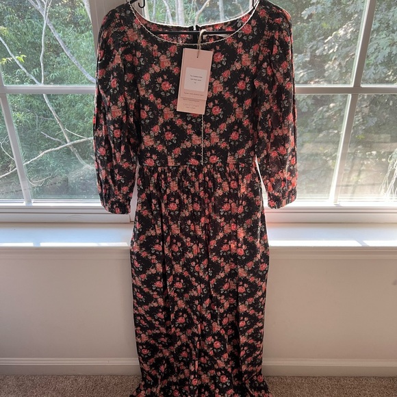 Christy Dawn - Anastasia Dress - Night Rose Lattice - XS - NWT - Picture 5 of 7